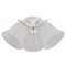 Westinghouse Ceiling Fan -Light Kit 3Lgt Cluster White Finish Frosted Ribbed Glass 7784700 - alternate 1